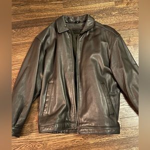 VINTAGE OVERSIZED AVIATOR LEATHER JACKET